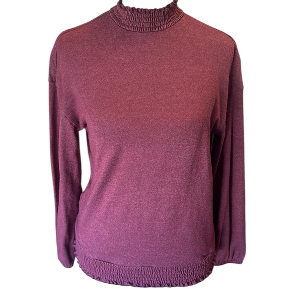 A New Day High Neck Long Sleeve Blouse size small